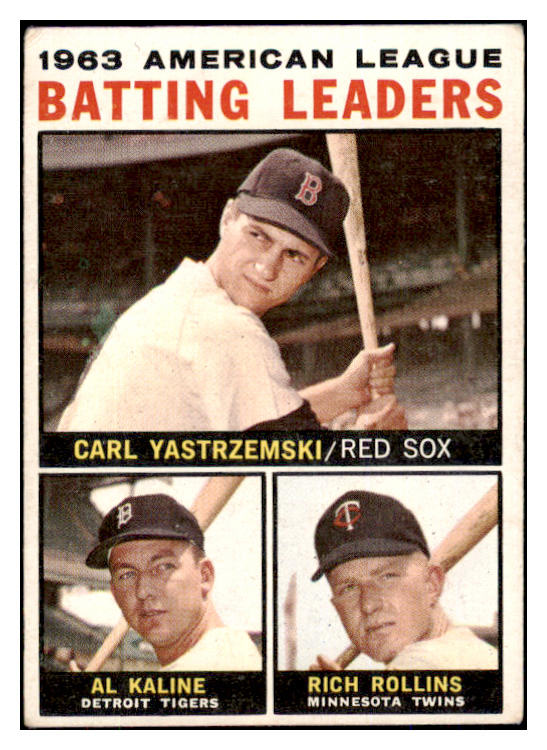 1964 Topps Baseball #008 A.L. Batting Leaders Yastrzemski VG-EX 493953