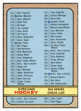 1972 O Pee Chee Hockey #190 Checklist 2 EX-MT marked 494516