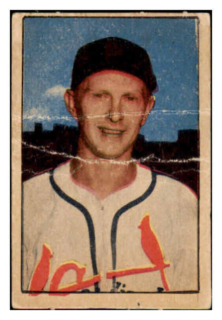 1952 Berk Ross Red Schoendienst Cardinals FR-GD 494573