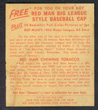 1955 Red Man #014AL Early Wynn Indians FR-GD w Tab 494678
