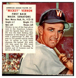 1953 Red Man #021AL Mickey Vernon Senators VG-EX No Tab 494840