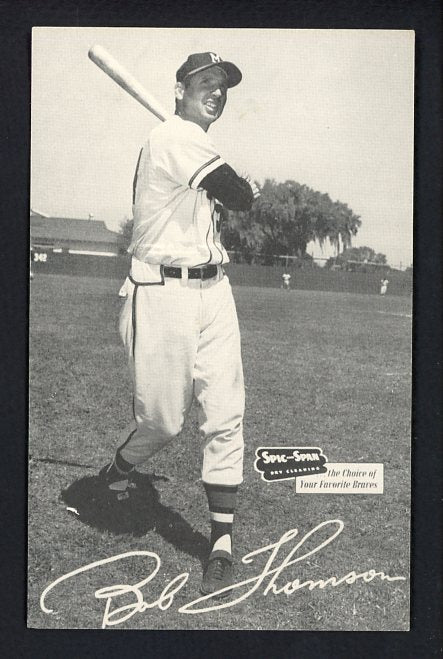 1954-56 Spic And Span Bobby Thomson Braves Good trimmed 495051
