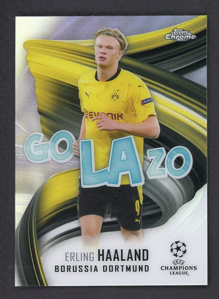 2021 Topps Chrome #GOL-EH Erling Haaland Dortmund 495053