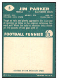 1960 Topps Football #005 Jim Parker Colts EX-MT 495269