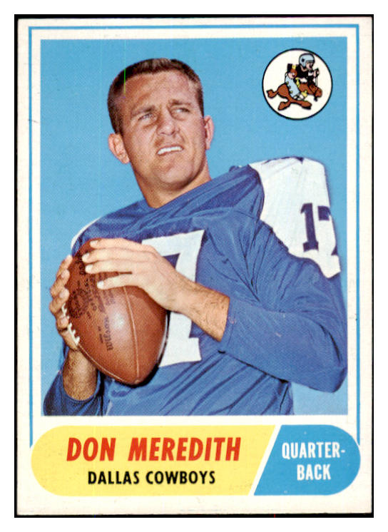 1968 Topps Football #025 Don Meredith Cowboys NR-MT 495293