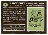 1969 Topps Football #001 Leroy Kelly Browns VG-EX 495299