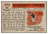 1956 Topps Football #041 Roosevelt Brown Giants VG-EX 495432