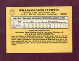 1985 Donruss #273 Roger Clemens Red Sox NR-MT 495748