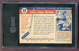 1954 Topps Hockey #017 Gus Mortson Black Hawks SGC 5.5 EX+ 496668