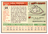 1955 Topps Baseball #014 Jim Finigan A's EX-MT 496971