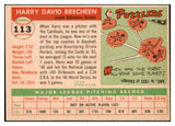 1955 Topps Baseball #113 Harry Brecheen Orioles NR-MT 497149