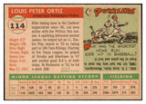 1955 Topps Baseball #114 Lou Ortiz Phillies NR-MT 497152