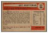 1954 Bowman Baseball #020 Art Houtteman Indians EX-MT 497566