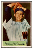 1954 Bowman Baseball #056 Maury McDermott Senators NR-MT 497612