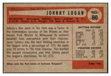 1954 Bowman Baseball #080 Johnny Logan Braves NR-MT 497637