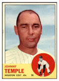 1963 Topps Baseball #576 Johnny Temple Colt .45s VG ink 497989