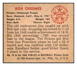 1950 Bowman Baseball #070 Bob Chesnes Pirates EX-MT 498079