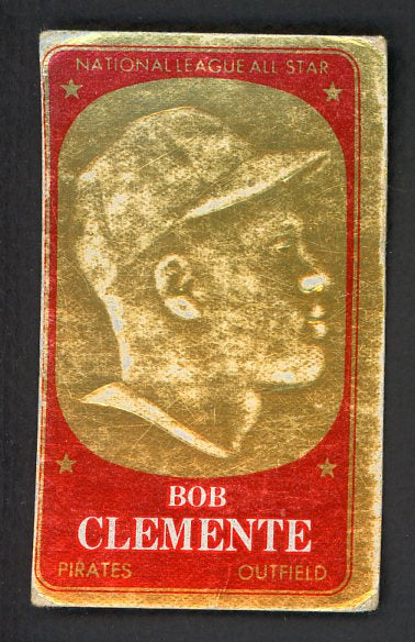 1965 Topps Baseball Embossed #019 Roberto Clemente Pirates GD-VG 498207