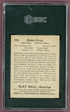 1939 Play Ball #115 Ralph Kress Tigers SGC 1.5 FR 500254