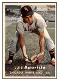 1957 Topps Baseball #007 Luis Aparicio White Sox EX 501083