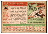 1955 Topps Baseball #166 Hank Bauer Yankees EX 501606