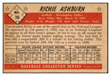 1953 Bowman Color Baseball #010 Richie Ashburn Phillies EX-MT 501737