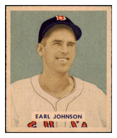 1949 Bowman Baseball #231 Earl Johnson Red Sox NR-MT 501793