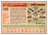 1955 Topps Baseball #193 Johnny Sain Yankees EX-MT 504575