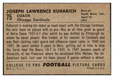 1952 Bowman Large Football #075 Joe Kuharich Cardinals VG-EX 504669