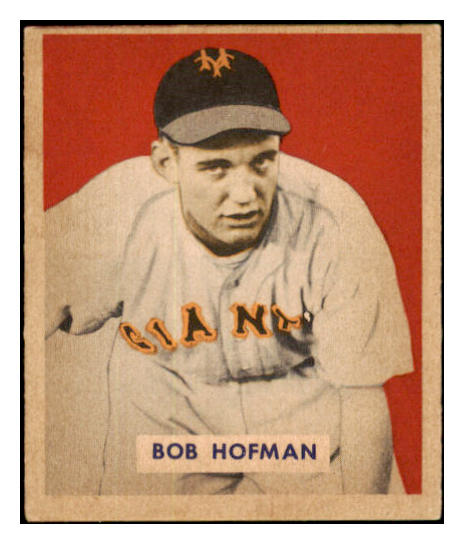 1949 Bowman Baseball #223 Bobby Hofman Giants EX-MT 505063