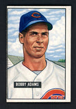 1951 Bowman Baseball #288 Bobby Adams Reds EX 505308