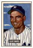 1951 Bowman Baseball #289 Cliff Mapes Yankees EX 505309
