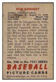 1951 Bowman Baseball #296 Bob Kennedy Indians EX 505313