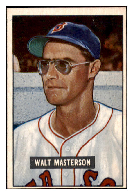 1951 Bowman Baseball #307 Walt Masterson Red Sox EX-MT 505351