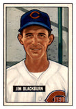 1951 Bowman Baseball #287 Jim Blackburn Reds NR-MT 505364