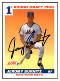 1991 Score #380 Jeromy Burnitz Mets Signed Autographed 509852