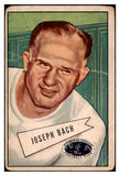 1952 Bowman Large Football #053 Joseph Bach Steelers Fair 510048