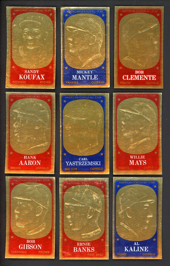 1965 Topps Embossed Complete Set VG-EX/EX Mantle Mays 510206