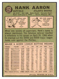 1967 Topps Baseball #250 Hank Aaron Braves VG 511313