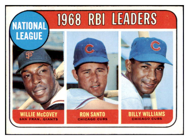 1969 Topps Baseball #004 N.L. RBI Leaders McCovey EX-MT 511326