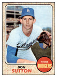 1968 Topps Baseball #103 Don Sutton Dodgers EX 514406