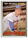 1967 Topps Baseball #055 Don Drysdale Dodgers VG-EX 514720