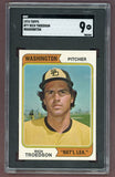 1974 Topps Baseball #77 Rich Troedson Padres SGC 9 MINT Variation 518022