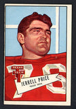 1952 Bowman Large Football #049 Jerrell Price Cardinals EX 519393