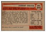 1954 Bowman Baseball #215 Johnny Bucha Tigers NR-MT 519598