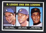 1967 Topps Baseball #234 N.L. ERA Leaders Sandy Koufax VG-EX 519977
