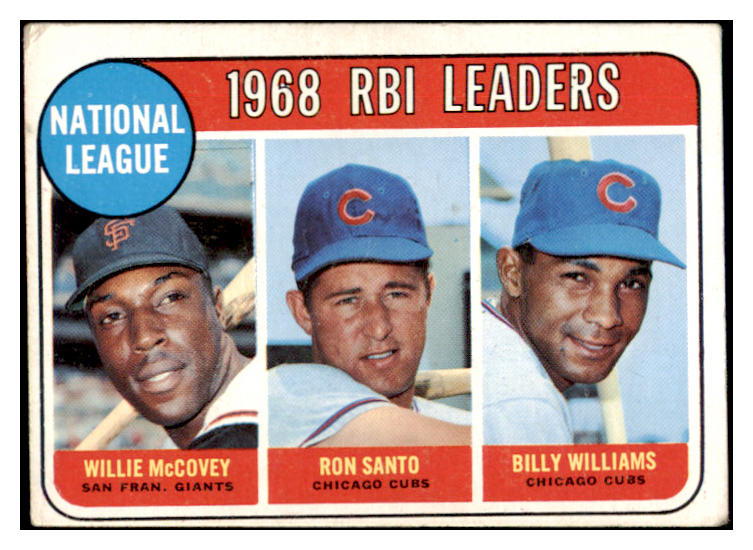 1969 Topps Baseball #004 N.L. RBI Leaders McCovey VG-EX 520085