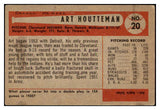 1954 Bowman Baseball #020 Art Houtteman Indians EX-MT 520136