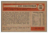 1954 Bowman Baseball #020 Art Houtteman Indians EX-MT 520138