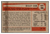1954 Bowman Baseball #026 Billy Cox Dodgers EX-MT 520142
